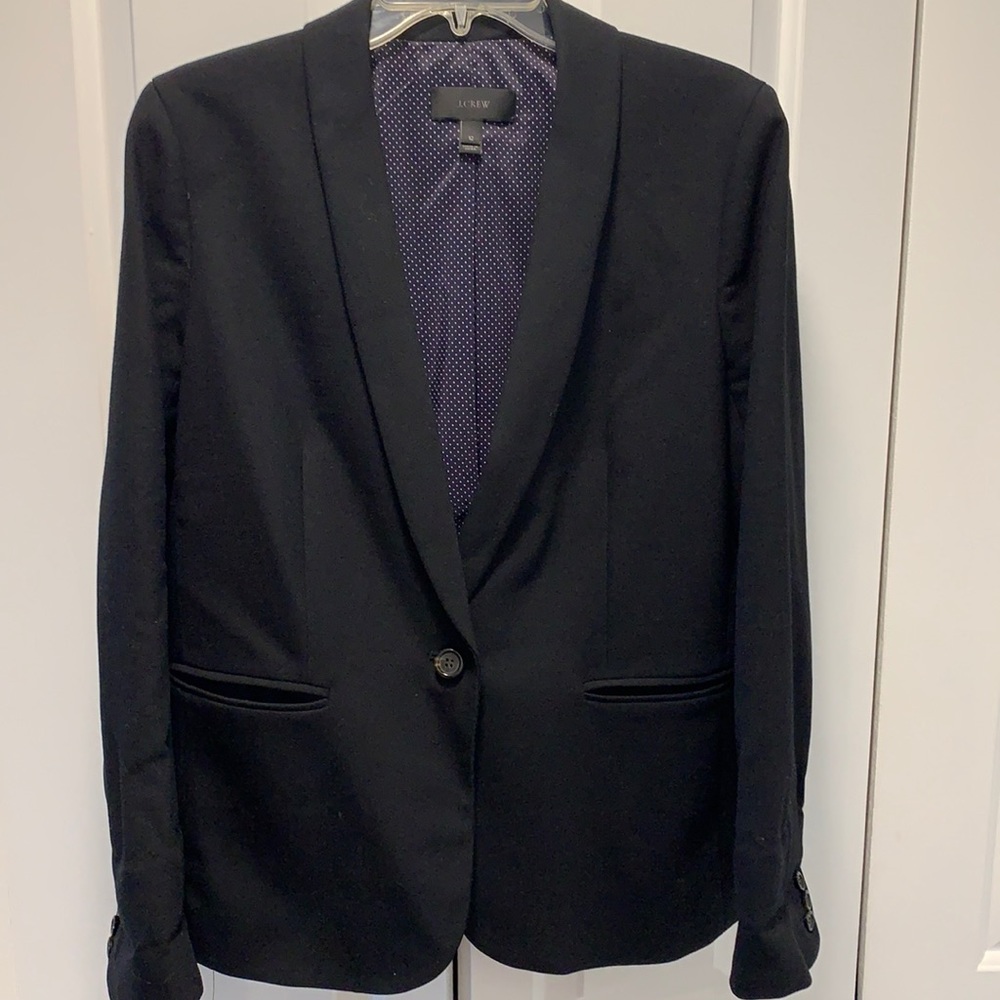 J. Crew Women’s Size 12 Black Wool Blazer
